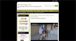 Desktop Screenshot of handi-dogs.org
