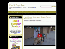 Tablet Screenshot of handi-dogs.org